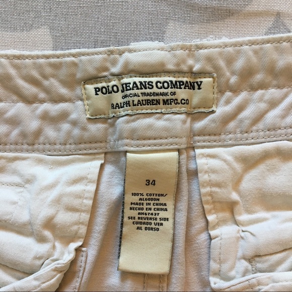 Ralph Lauren Size 34 beige cargo shorts - Picture 2 of 5